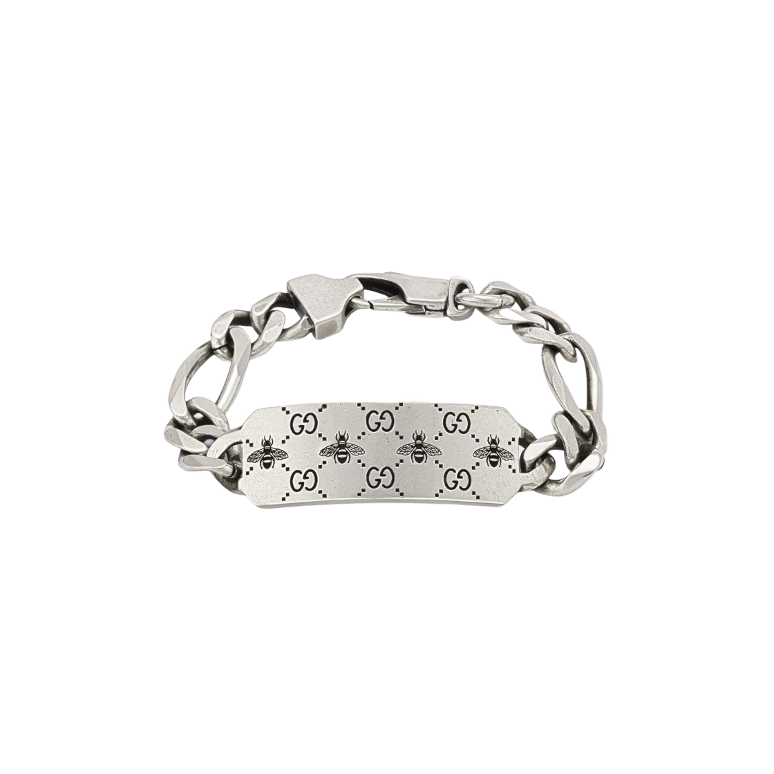 구찌 GG 비 인그레이브드 브레이슬릿 실버(Gucci GG Bee Engraved Bracelet Silver)