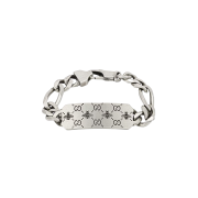 Gucci GG Bee Engraved Bracelet Silver