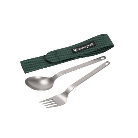 Snow Peak Titanium Fork & Spoon Set 2pcs