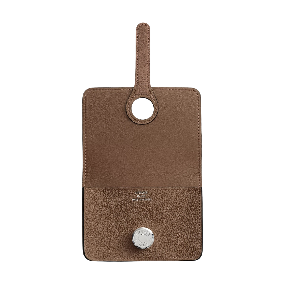 H044083CKD0 Hermes Dogon Card Holder Togo & Palladium Beige De Weimar - #2