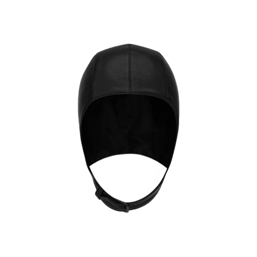 (W) Saint Laurent Aviator Hat In Leather Black