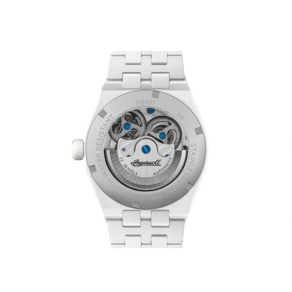 잉거솔 브로드웨이 43mm I15101 오토매틱 세라믹 화이트 화이트 블랙 다이얼(Ingersoll Broadway 43mm I15101 Automatic Ceramic White White Black Dial) - 2