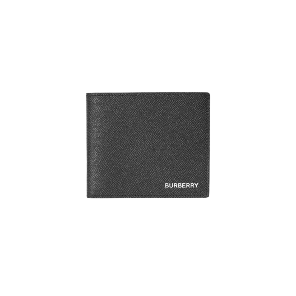 8014653 Burberry Grainy Leather International Bifold Wallet Black - 대표 이미지 #1