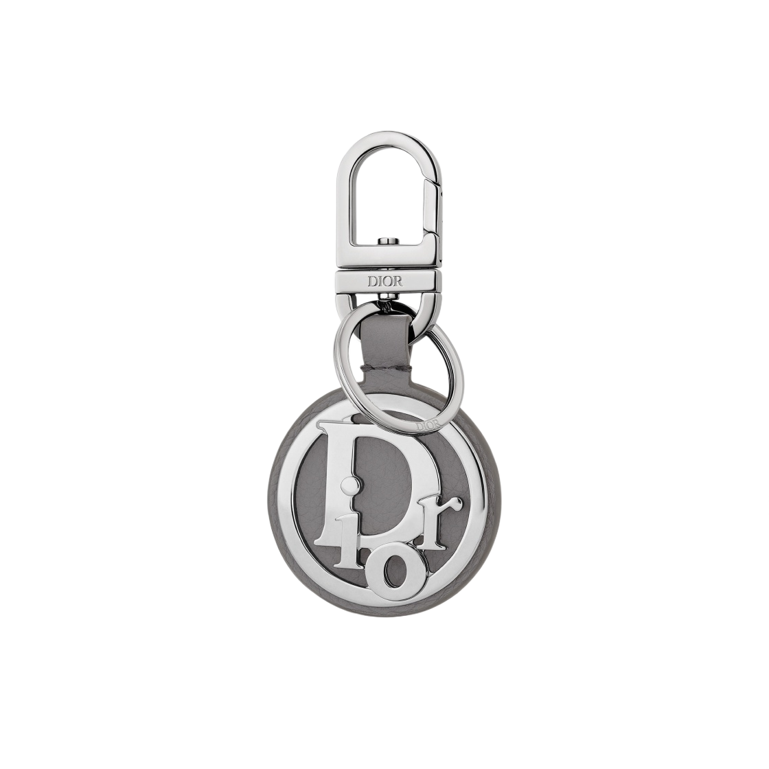 디올 D 터치 키링 그레이 그레인드 카프스킨 그레이(Dior D Touch Keyring Grained Calfskin Gray) - 1