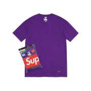 Supreme Hanes Tagless T-Shirts Purple (2 Pack)