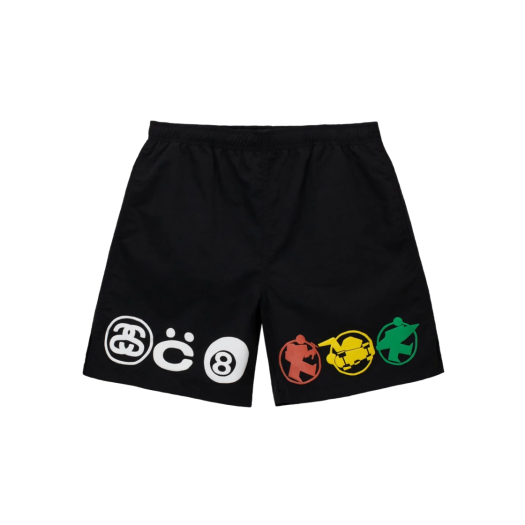Stussy x Cactus Plant Flea Market Icon Water Shorts Black