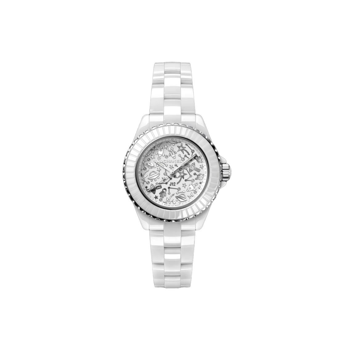 H7990 Chanel J12 Cosmic Watch 33mm Quartz White Diamond