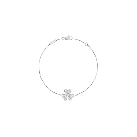 (W) Van Cleef & Arpels Frivole Bracelet Mini White Gold Diamond