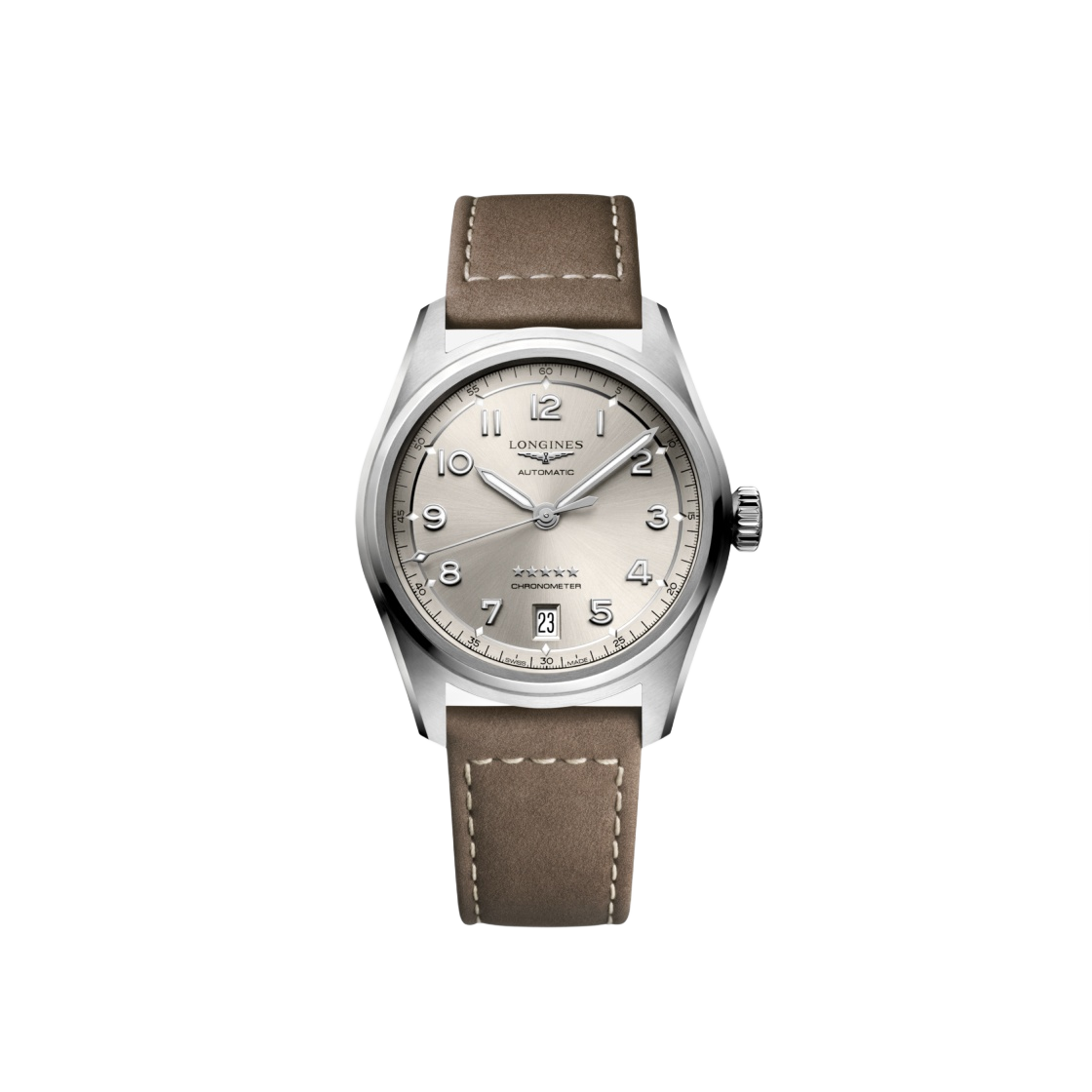 론진 스피릿 오토매틱 37mm 레더 스트랩 베이지 샴페인(Longines Spirit Automatic 37mm Leather Strap Beige Champagne)