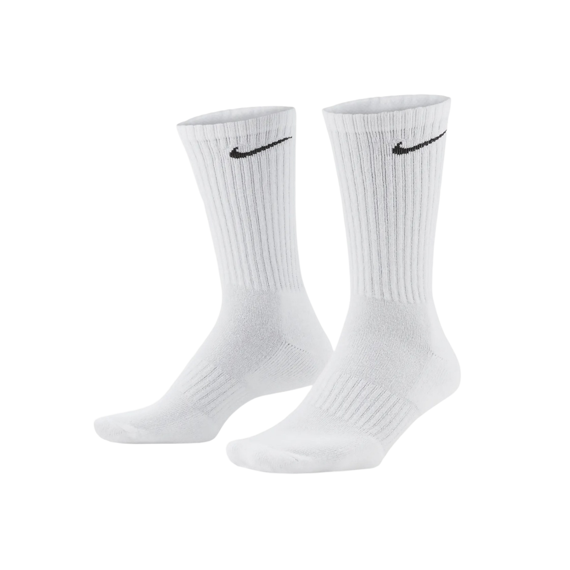 SX7664-100 Nike Everyday Cushioned Training Crew Socks White (3 Pack/Korean Ver.) - 대표 이미지 #1