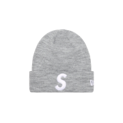 Supreme New Era S Logo Beanie Heather Grey - 23FW