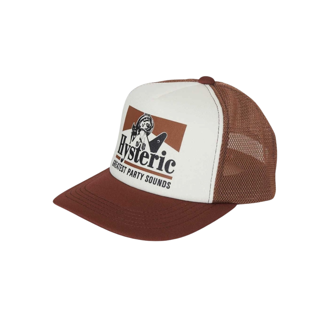 히스테릭 글래머 기타 걸 메쉬 캡 브라운 | Hysteric Glamour