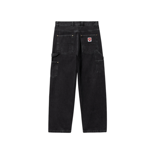 칼하트 WIP 스미스 데님 싱글 니 팬츠 블랙 리지드 | Carhartt