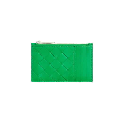 Bottega Veneta Zipped Card Case Parakeet