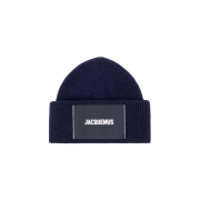 Jacquemus Le bonnet Ribbed Beanie Navy