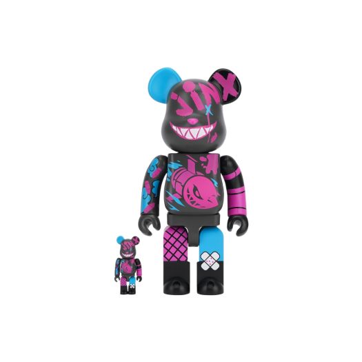 Bearbrick League of Legends Jinx 100% & 400% Set