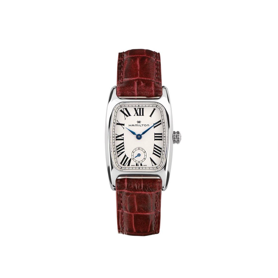 H13321811 (W) Hamilton American Classic Boulton Small Second Quartz M 23.5mm Stainless Steel Cow Leather Red White