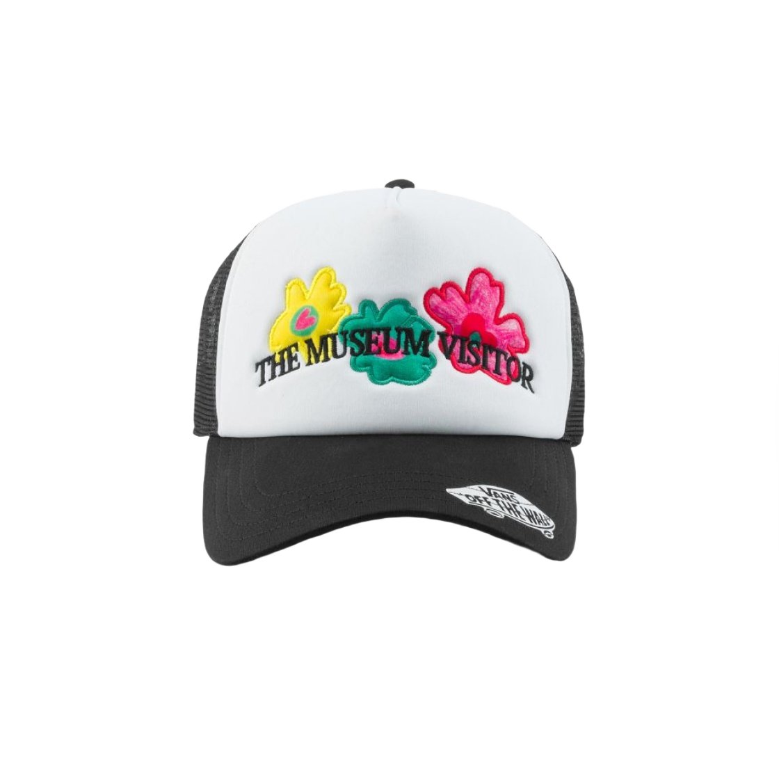 반스 x 더뮤지엄비지터 플로랄 트러커 햇 화이트(Vans x The Museum Visitor Floral Trucker Hat White)