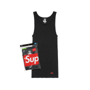 Supreme Hanes Tagless Tank Tops Black (3 Pack)