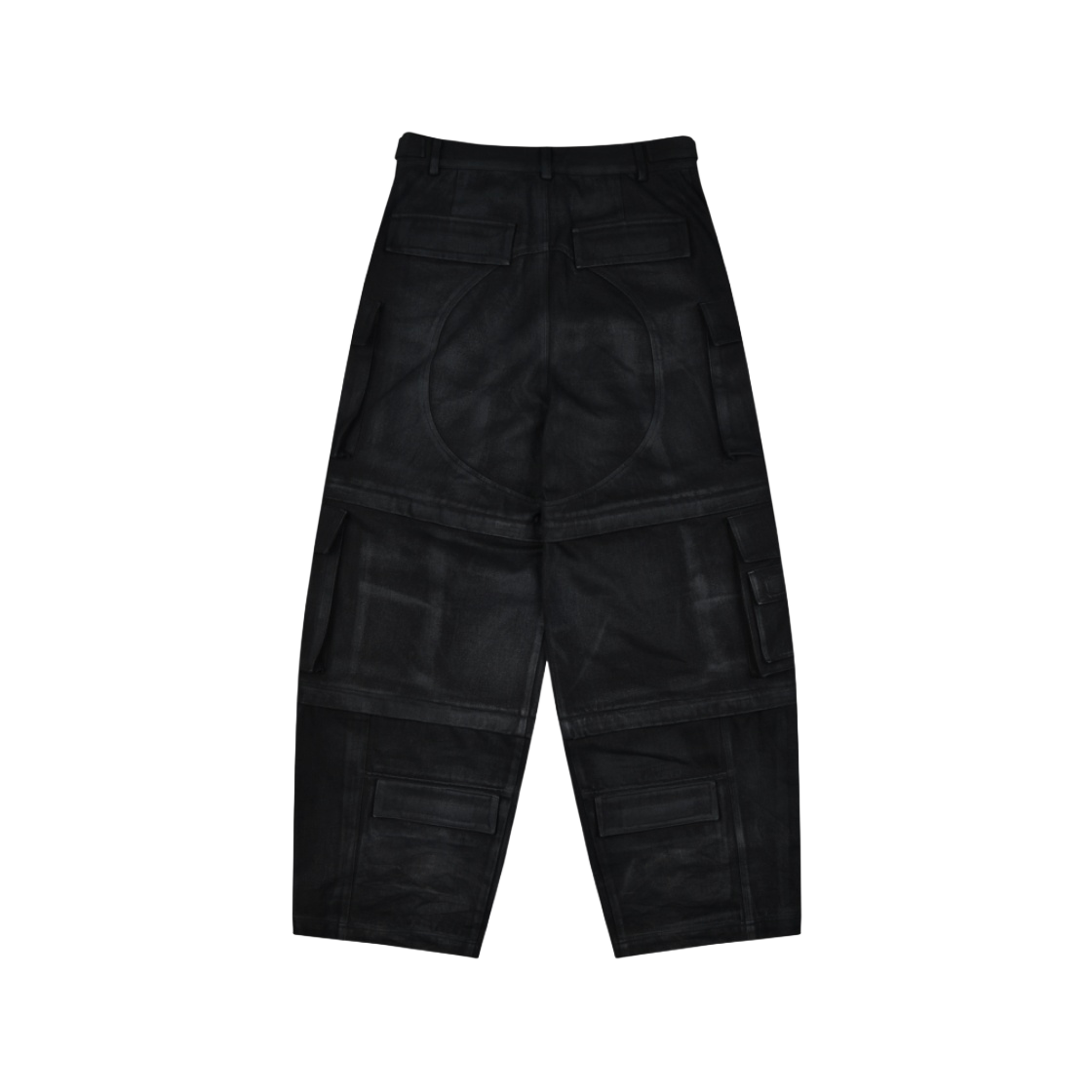 ★【Project G/R】★Oversized Convertible Cargo Pants Blue★ 프로젝트 G/R 오버사이즈 컨버터블 카고 팬츠 코티드 블랙