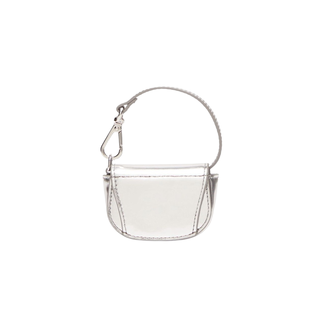 디젤 1DR XXS 마이크로 레더 백 참 실버(Diesel 1DR XXS Micro Leather Bag Charm Silver) - 3