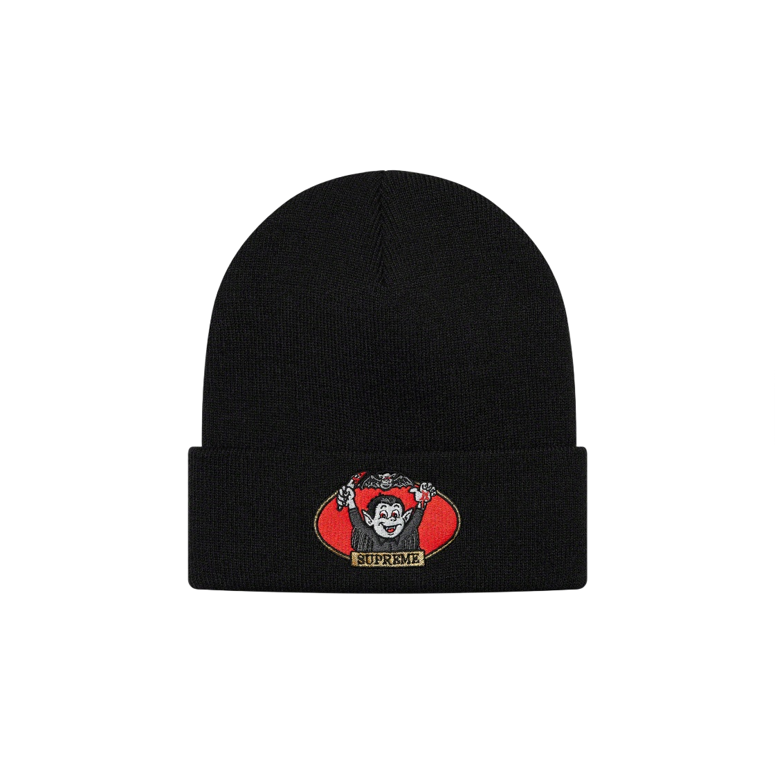 슈프림 뱀파이어 보이 비니 블랙 - 21SS(Supreme Vampire Boy Beanie Black - 21SS) - 1