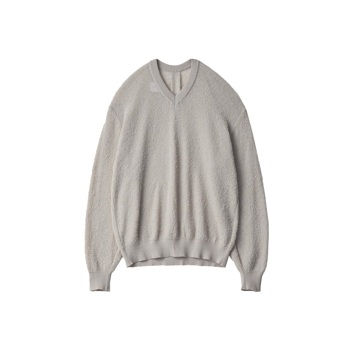 KM5BKNPSI05GY ssstein Sheer Light Knit V-Neck LS Pale Grey - 25SS
