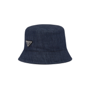 (W) Prada Denim Bucket Hat Blue