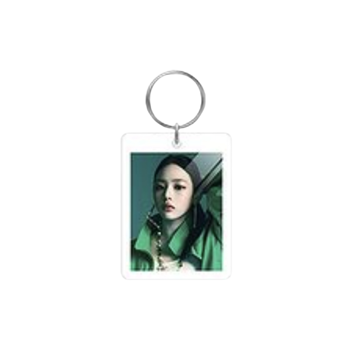 - NewJeans How Sweet Acrylic Photo Keyring Minji