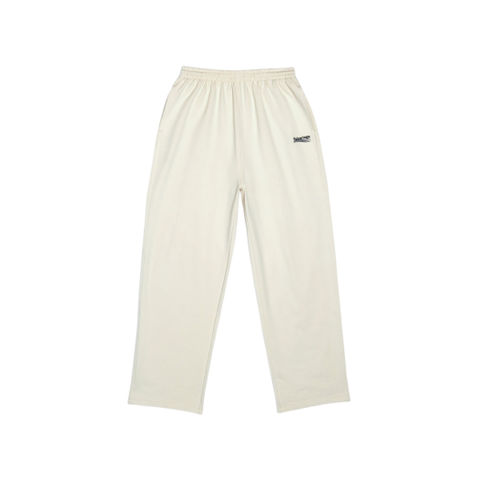 (W) Balenciaga Political Campaign Jogging Pants Light Beige
