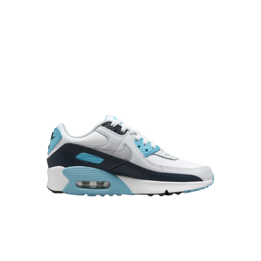 (GS) Nike Air Max 90 White Baltic Blue