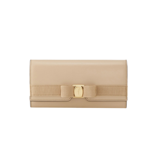 Ferragamo Vara Bow Continental Wallet Daino