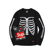 Supreme Hanes Bones Thermal Crew Black (1 Pack)