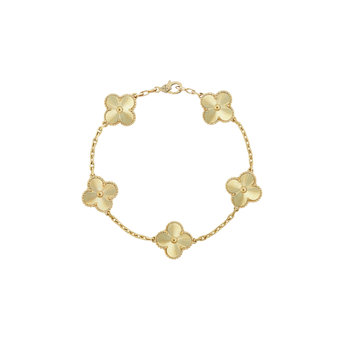 VCARP3JK00 (W) Van Cleef & Arpels Vintage Alhambra Bracelet 5 Motifs Yellow Gold - 대표 이미지 #1