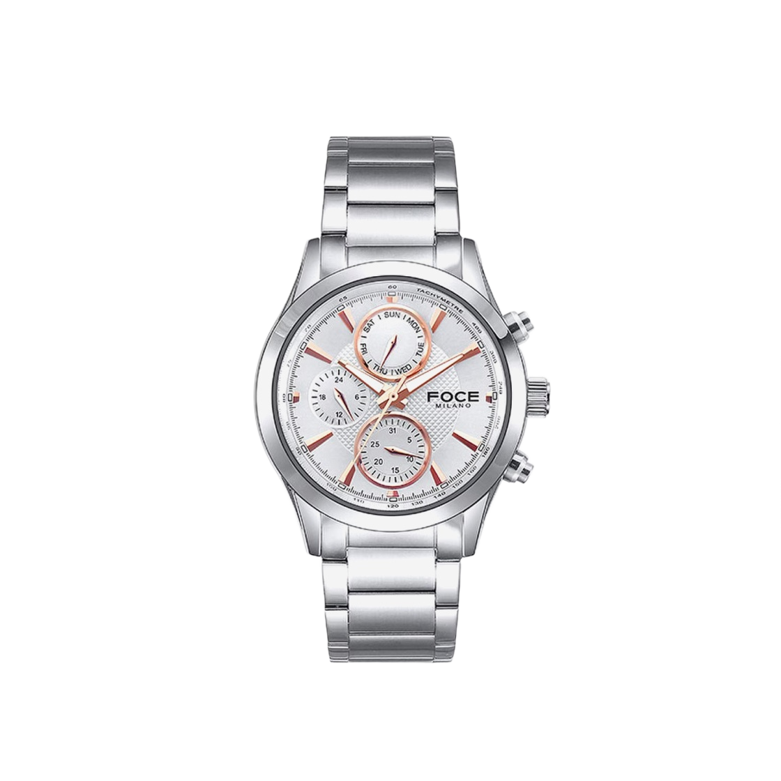 FM7613WH Foce FM7613WH Multi-Function Stainless Steel 42mm White