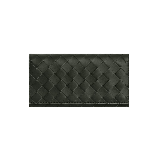 Bottega Veneta Long Wallet with Coin Purse Dark Green