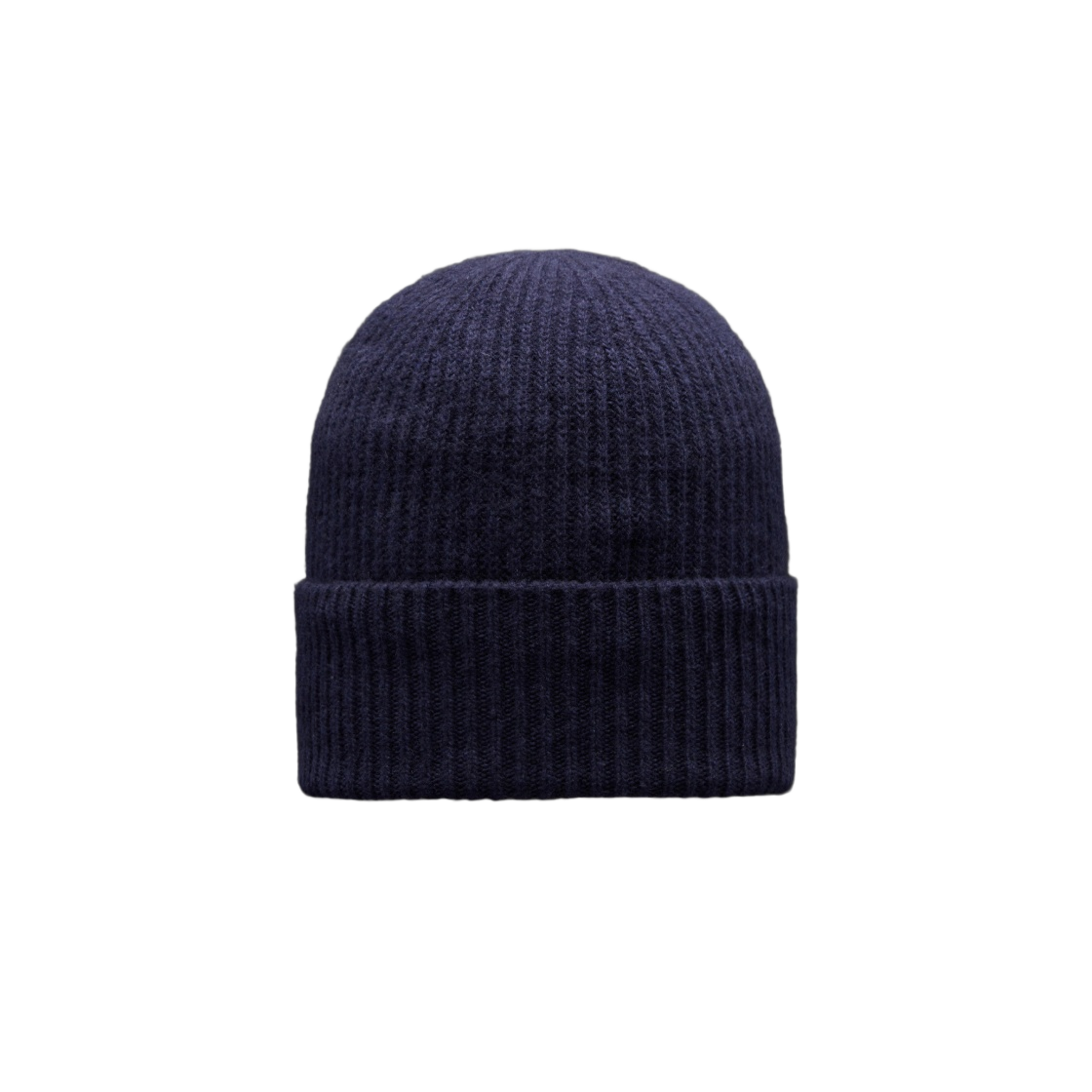 몽클레르 캐시미어 블렌드 로고 비니 네이비 블루 - 22FW(Moncler Cashmere Blend Logo Beanie Navy Blue - 22FW) - 2