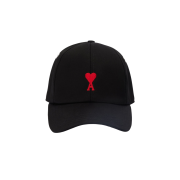 AMI de Coeur Embroidery Cap Black