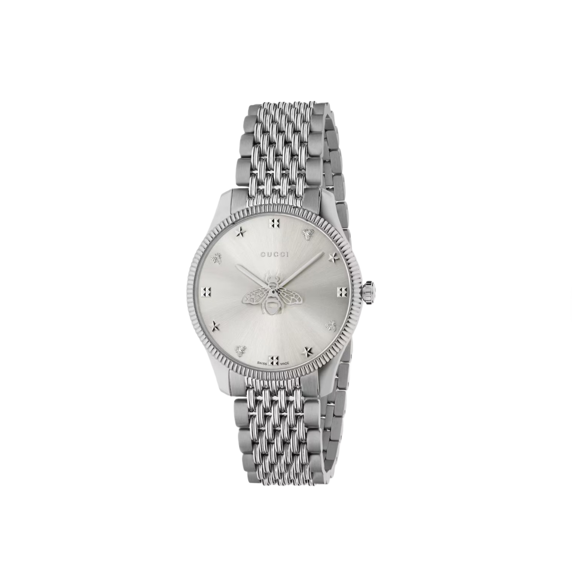 (W) 구찌 G-타임리스 쿼츠 36mm 스틸 실버((W) Gucci G-Timeless Quartz 36mm Steel Silver) - 1
