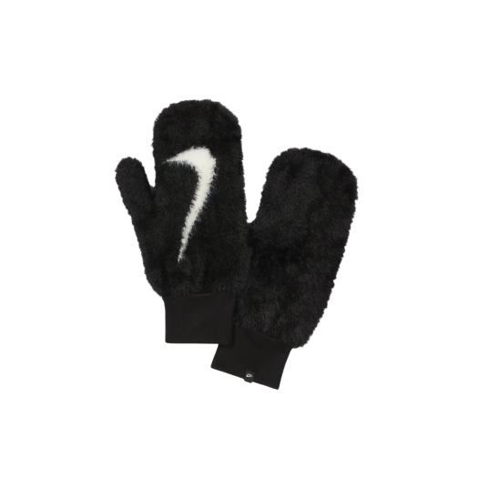 Nike Plush Knit Mittens Black