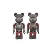 Bearbrick Planet Of The Apes General Ursus & Soldier Ape 2 Pack 100%