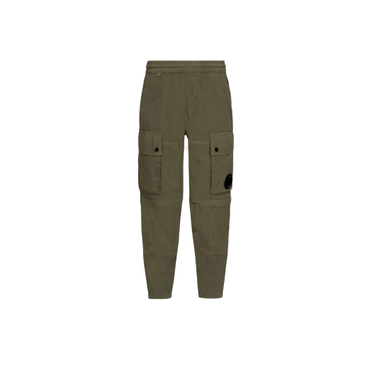 (Kids) C.P. Company U16 Chrome-R Zipped Cargo Pants Bronze Green - 23SS