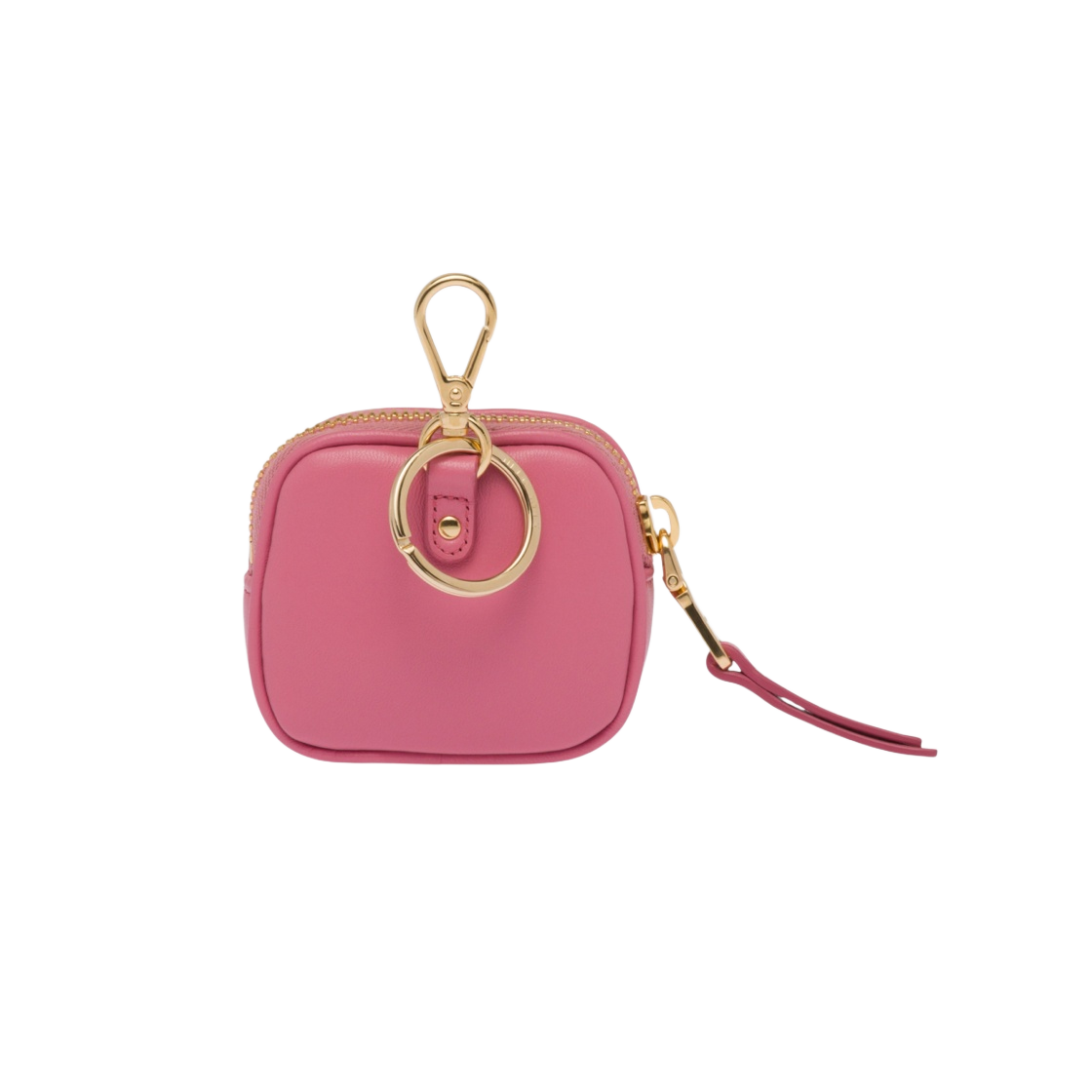 미우 미우 마테라쎄 나파 가죽 에어팟 케이스 베고니아 핑크(Miu Miu Matelasse Nappa Leather Airpods Case Begonia Pink) - 2