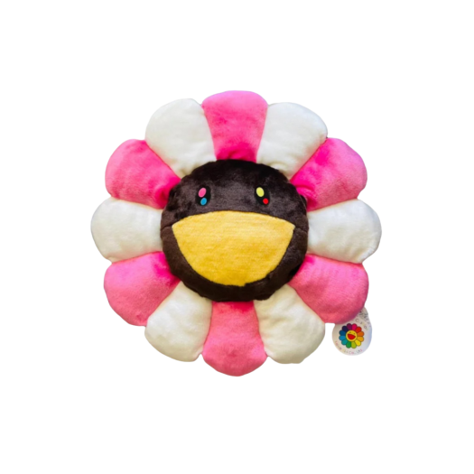 Kaikai Kiki Flower Pillow 30cm Pink Brown