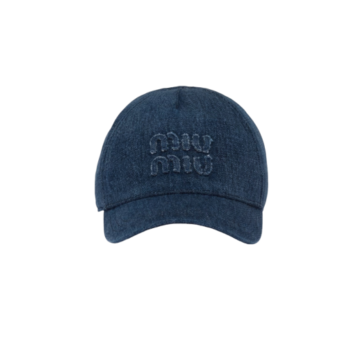 (W) Miu Miu Denim Baseball Cap Navy
