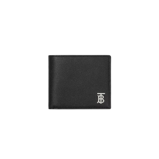 Burberry Grainy Leather TB Bifold Wallet Black