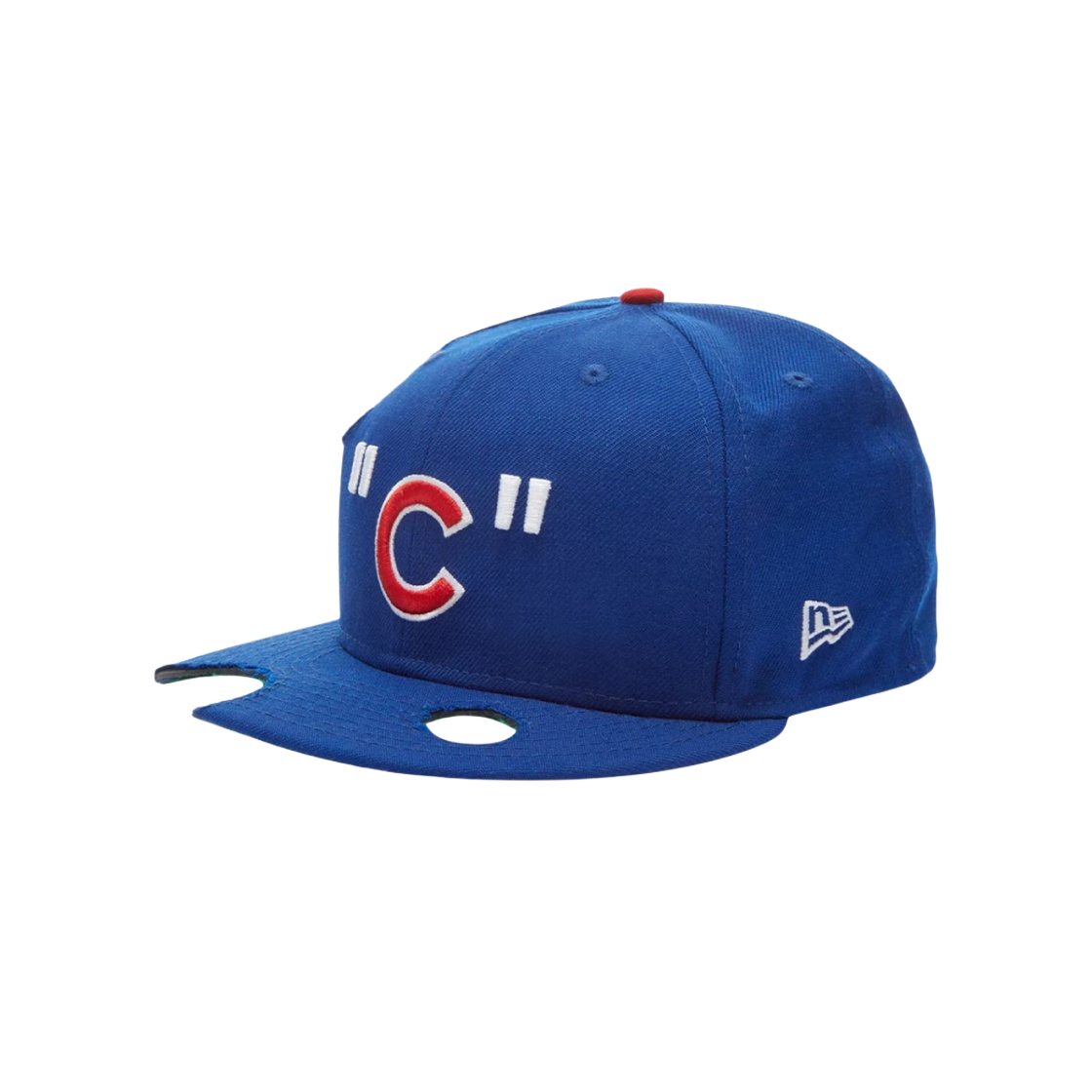 오프화이트 x 뉴에라 시카고 컵스 피티드 캡 블루 레드 | Off-White | KREAM Off-White x New Era Chicago Cubs Fitted Cap Blue Red