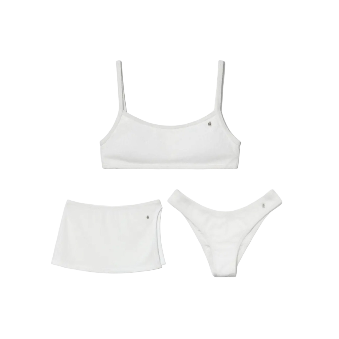 - (W) Glowny Malibu Bikini 3 Set Ivory