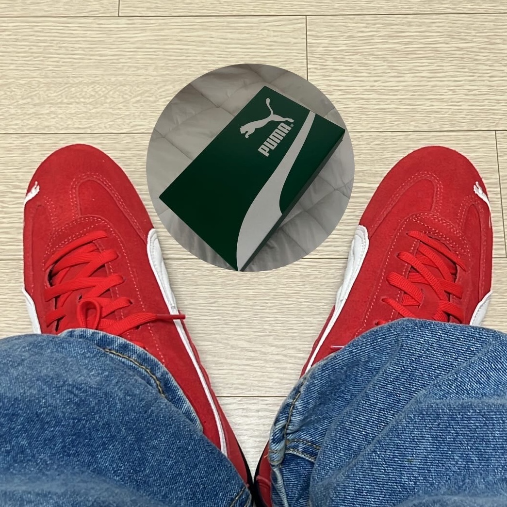 Puma Speedcat OG Red White 착용 스타일