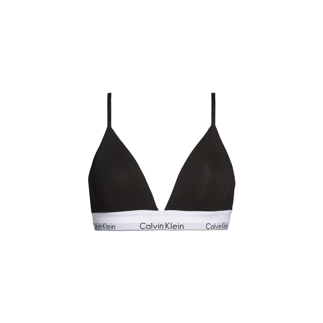 (W) 캘빈 클라인 모던 코튼 라이틀리 라인드 트라이앵글 브라 블랙((W) Calvin Klein Modern Cotton Lightly Lined Triangle Bra Black)